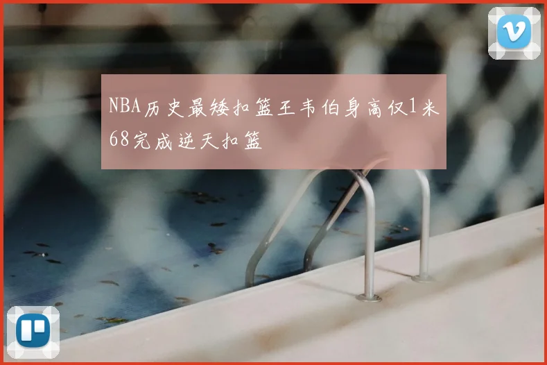 NBA历史最矮扣篮王韦伯身高仅1米68完成逆天扣篮